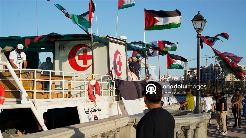 Libya'dan "Ömer Muhtar" gemisi Küresel Sumud Filosu'na katılmak üzere yola çıktı