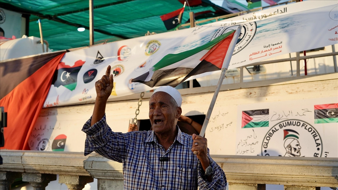 Libya'dan "Ömer Muhtar" gemisi Küresel Sumud Filosu'na katılmak üzere yola çıktı