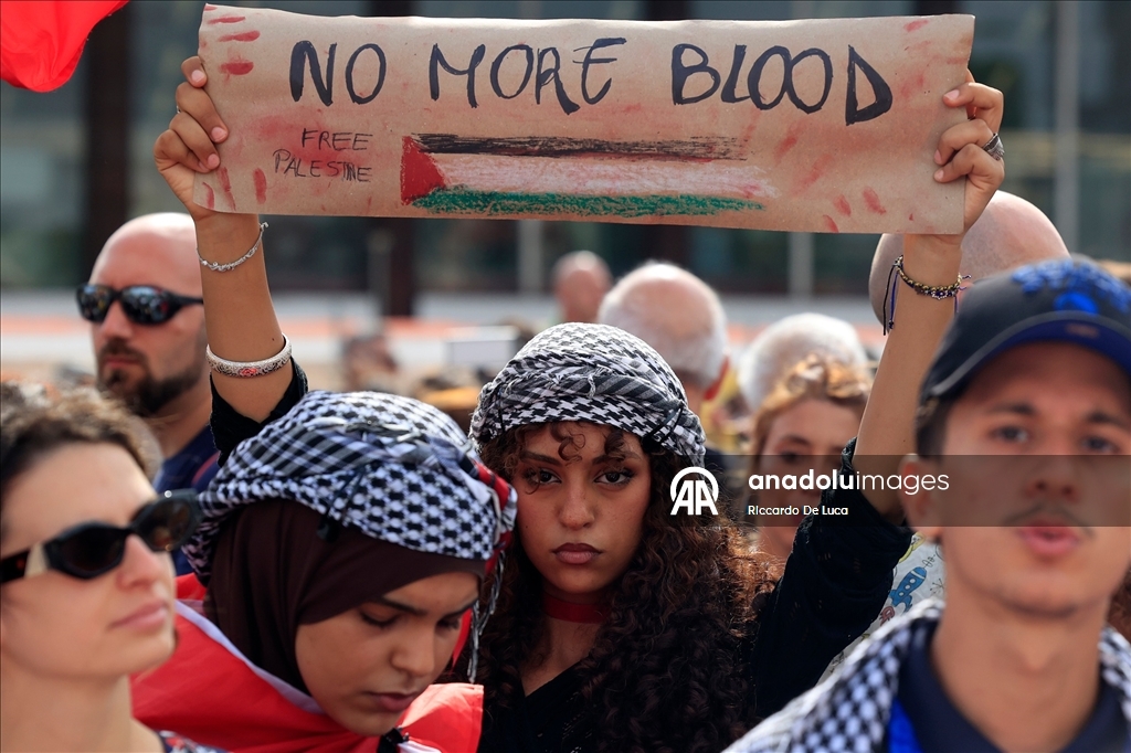 İtalya'da Gazze için genel greve gidildi