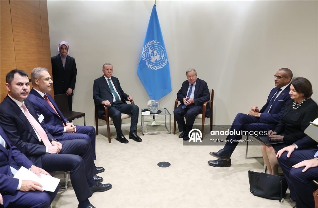 Cumhurbaşkanı Erdoğan, BM Genel Sekreteri Guterres ile görüştü