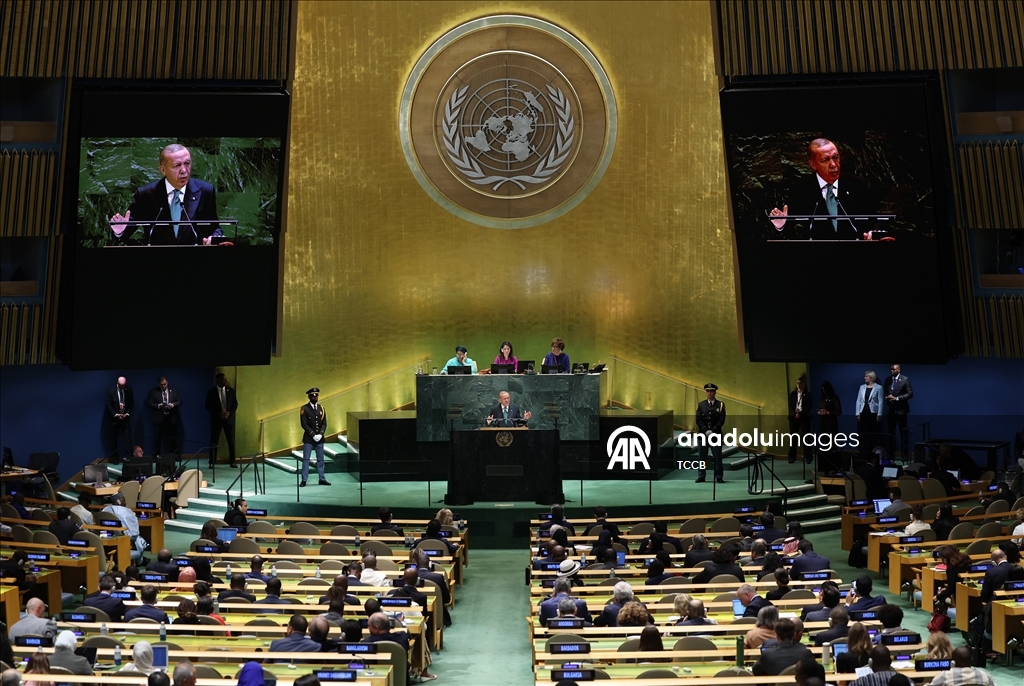 Cumhurbaşkanı Erdoğan, Birleşmiş Milletler 80. Genel Kurulu'na hitap etti
