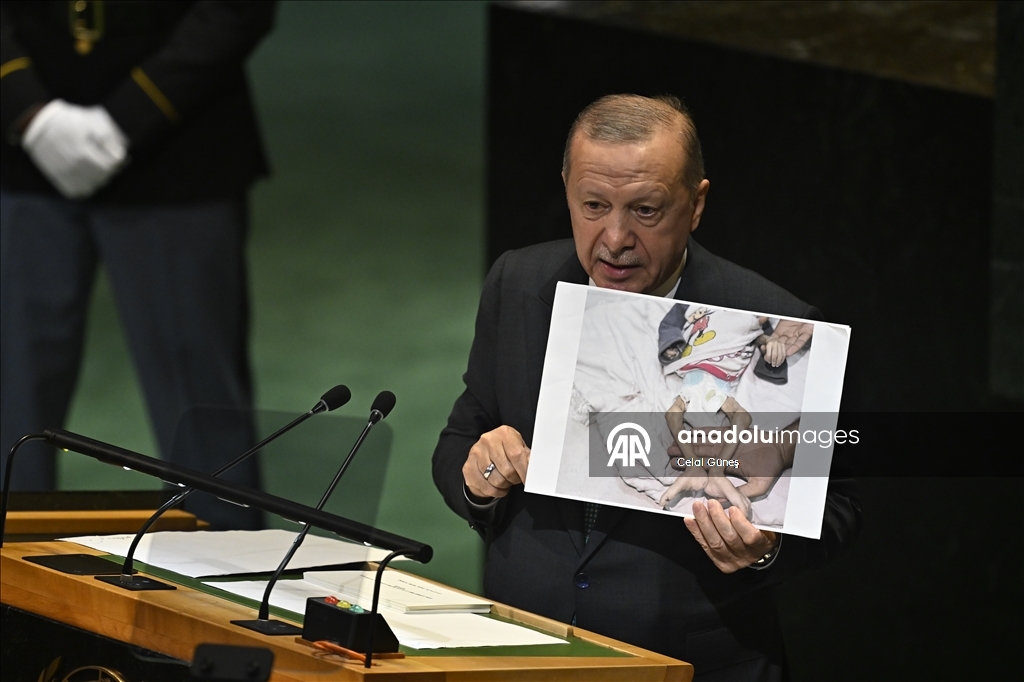 Turkish President Erdogan attends the United Nations General Assembly 