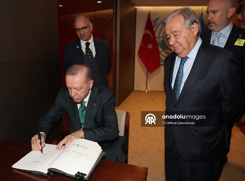 Cumhurbaşkanı Erdoğan, BM Genel Sekreteri Guterres ile görüştü
