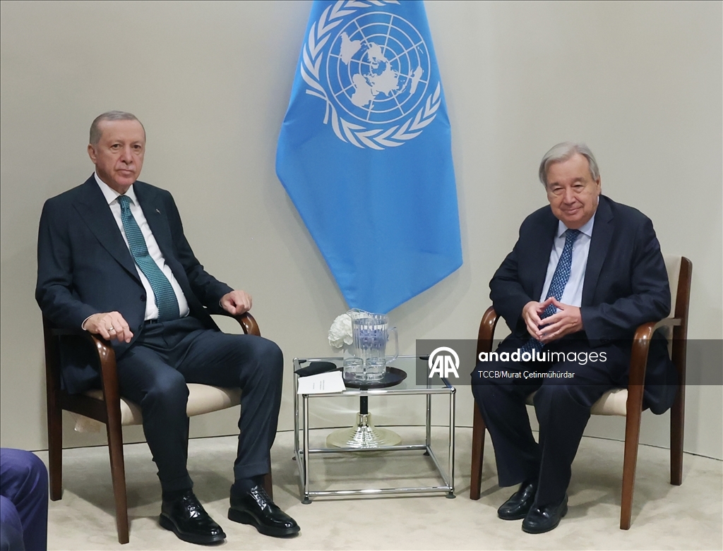Cumhurbaşkanı Erdoğan, BM Genel Sekreteri Guterres ile görüştü