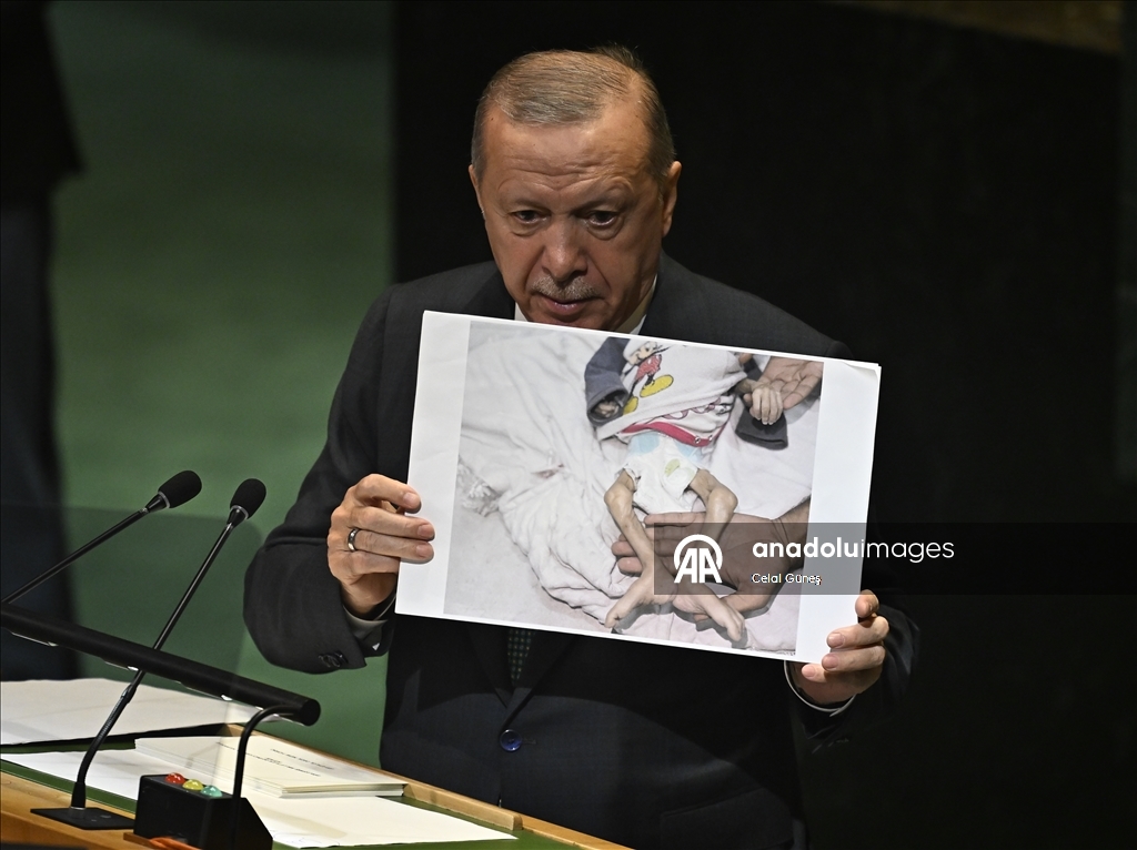 Turkish President Erdogan attends the United Nations General Assembly 