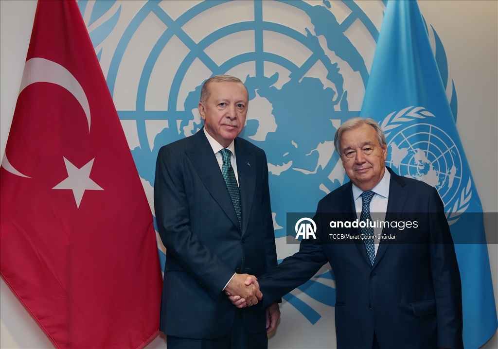 Cumhurbaşkanı Erdoğan, BM Genel Sekreteri Guterres ile görüştü