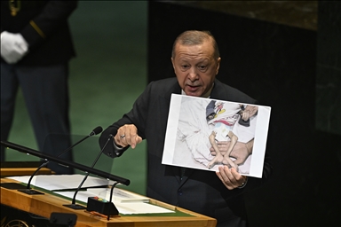 Turkish President Erdogan attends the United Nations General Assembly