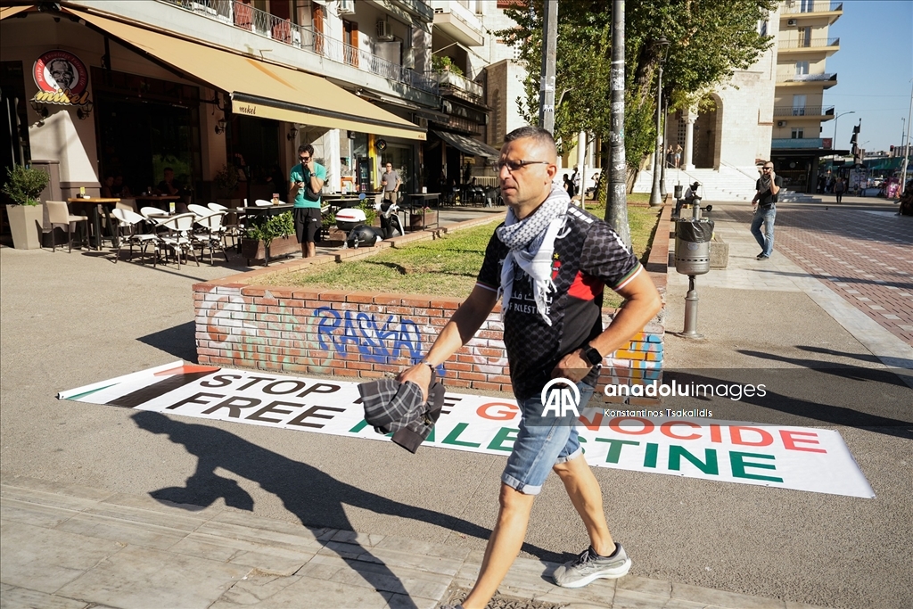 PAOK taraftarları İsrail takımlarının spor etkinliklerine katılmasını protesto etti