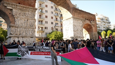 PAOK taraftarları İsrail takımlarının spor etkinliklerine katılmasını protesto etti