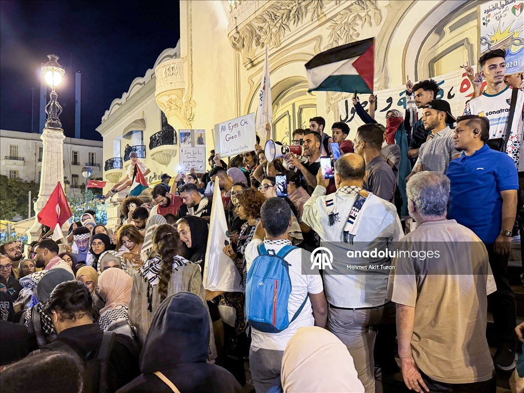 В Тунисе протестовали против ударов по флотилии «Глобальное Сумуд»
