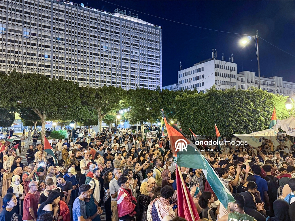 В Тунисе протестовали против ударов по флотилии «Глобальное Сумуд»