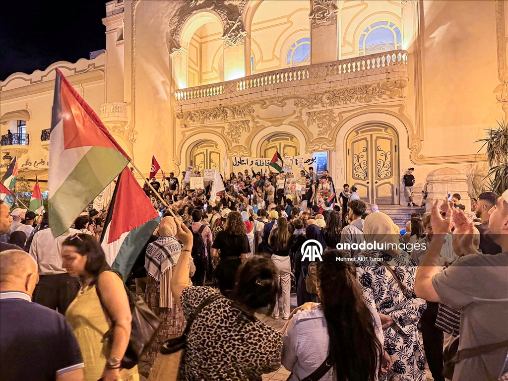В Тунисе протестовали против ударов по флотилии «Глобальное Сумуд»