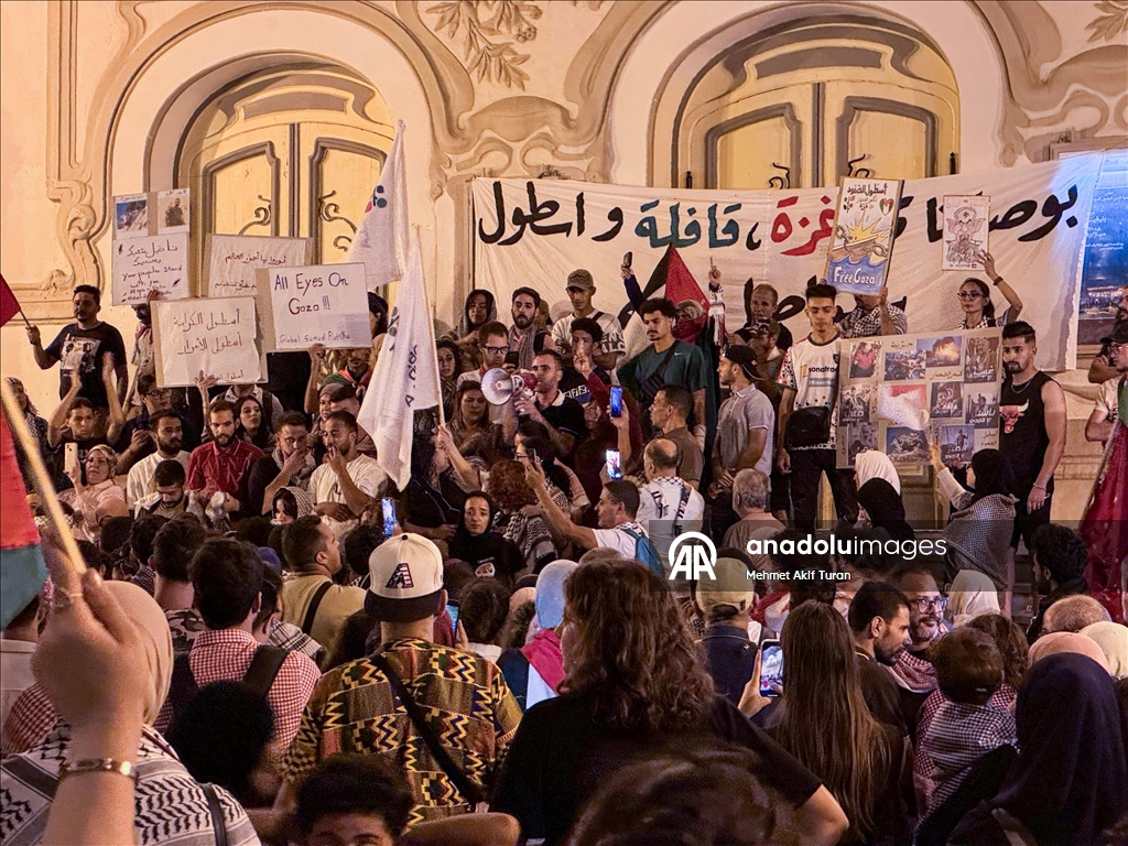 В Тунисе протестовали против ударов по флотилии «Глобальное Сумуд»