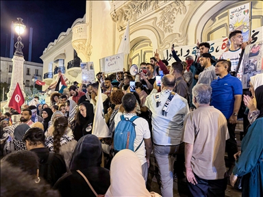 В Тунисе протестовали против ударов по флотилии «Глобальное Сумуд»