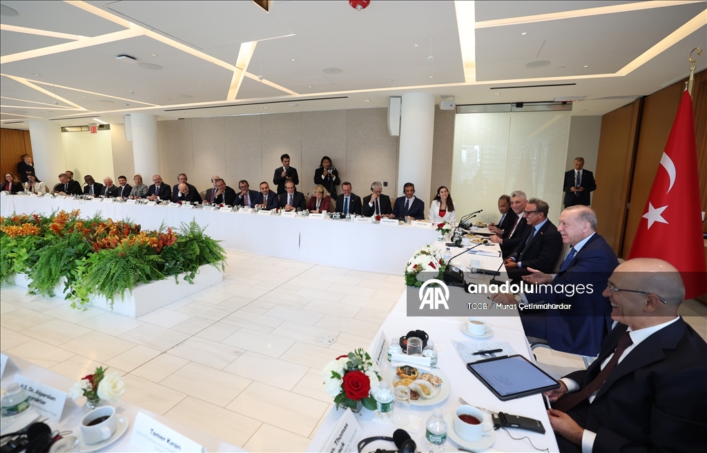 نيويورك.. أردوغان يلتقي كبار المسؤولين التنفيذيين في شركات أمريكية
