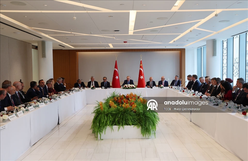 نيويورك.. أردوغان يلتقي كبار المسؤولين التنفيذيين في شركات أمريكية