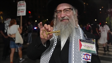 Pro-Palestinian Americans protest Netanyahu in New York