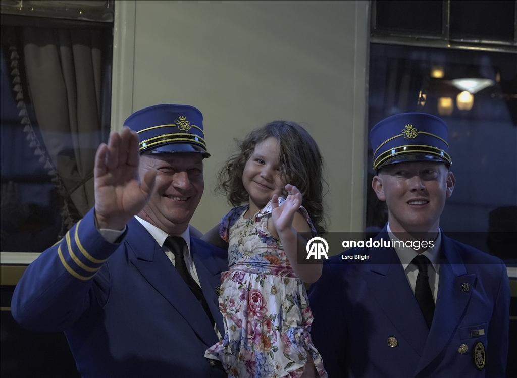 Paris'ten yola çıkan Orient Express, yılın ikinci seferi için İstanbul'a geldi