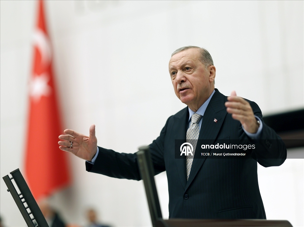 Cumhurbaşkanı Erdoğan, TBMM'de Genel Kurul'a hitap etti