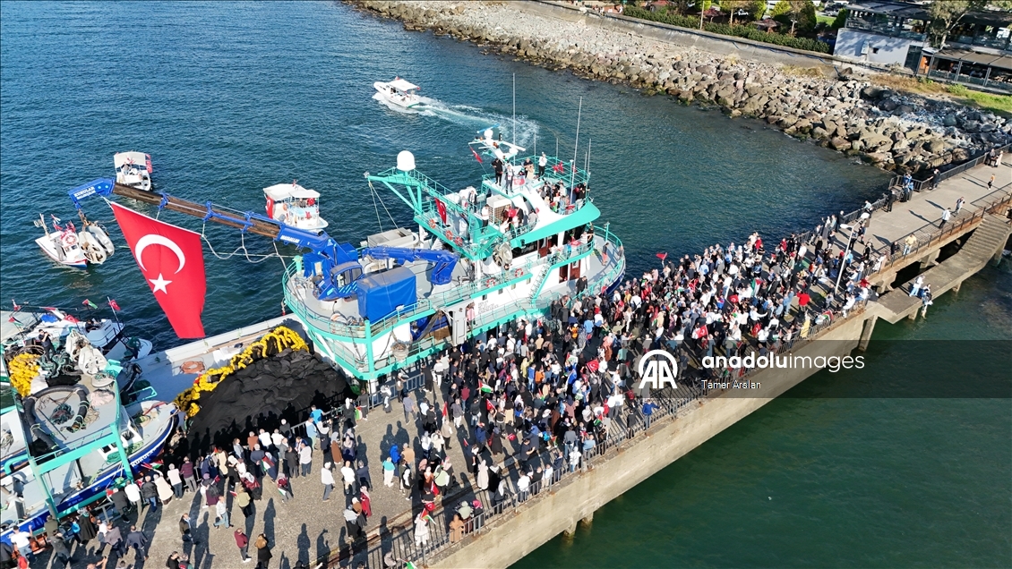 Küresel Sumud Filosu'na destek için Karadeniz'e açıldılar