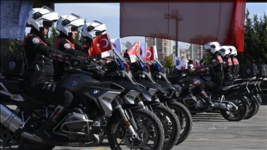 Ankara'da eğitimlerini tamamlayan 85 yunus polisi mezun oldu