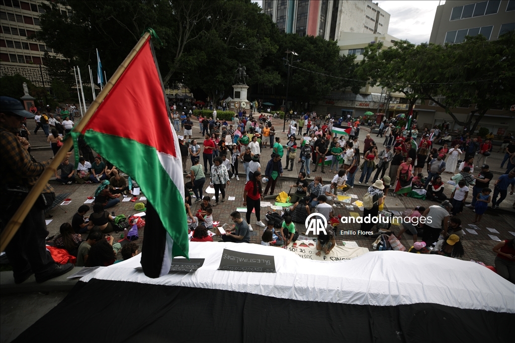Honduras'ta Küresel Sumud Filosu’na destek gösterisi düzenlendi