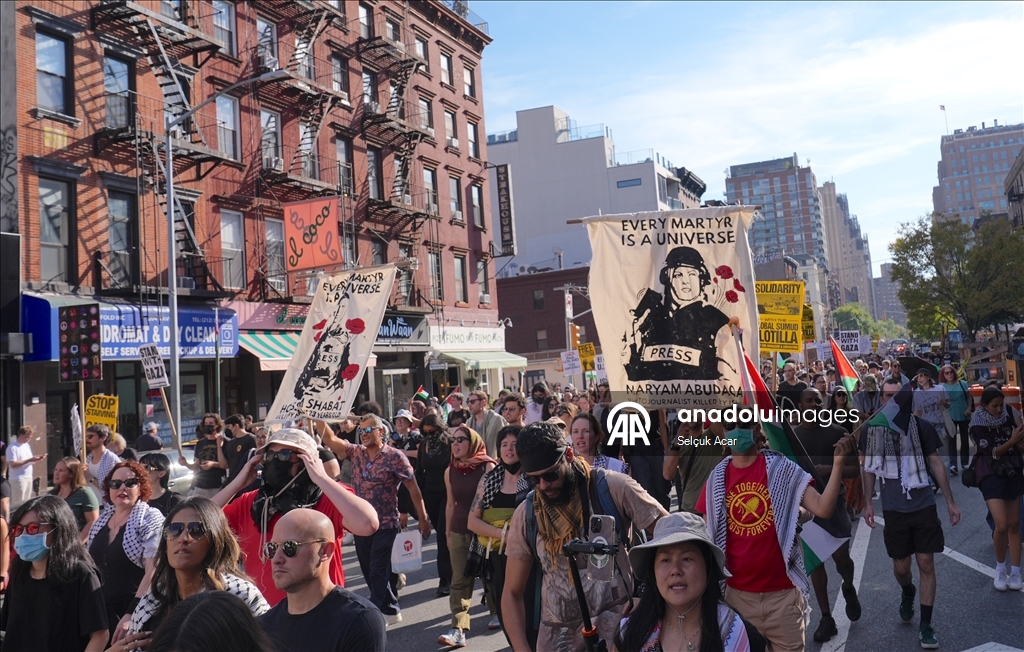 New York’ta Filistin’le dayanışma gösterisi düzenlendi 11