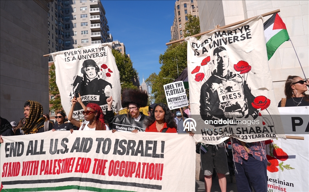 New York’ta Filistin’le dayanışma gösterisi düzenlendi 5
