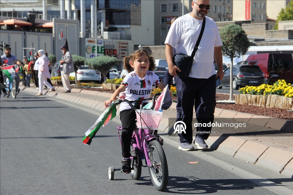 مظاهرات في مدن تركية تضامنا مع فلسطين وأسطول الصمود
