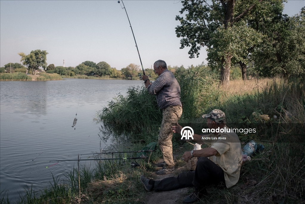 Ukrayna'nın Druzkhivka kentinde günlük yaşam