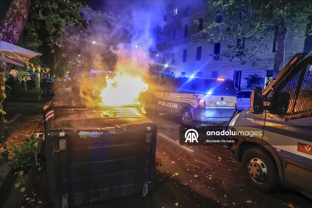 В Риме после митинга в поддержку Палестины произошли беспорядки