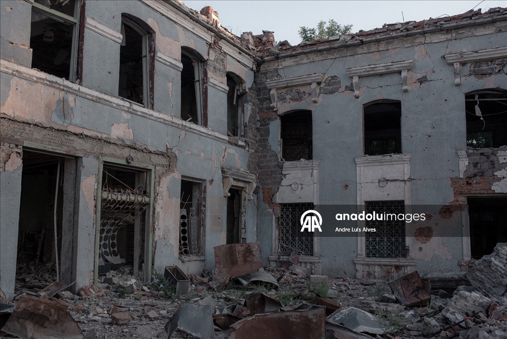 Ukrayna'nın Druzkhivka kentinde günlük yaşam