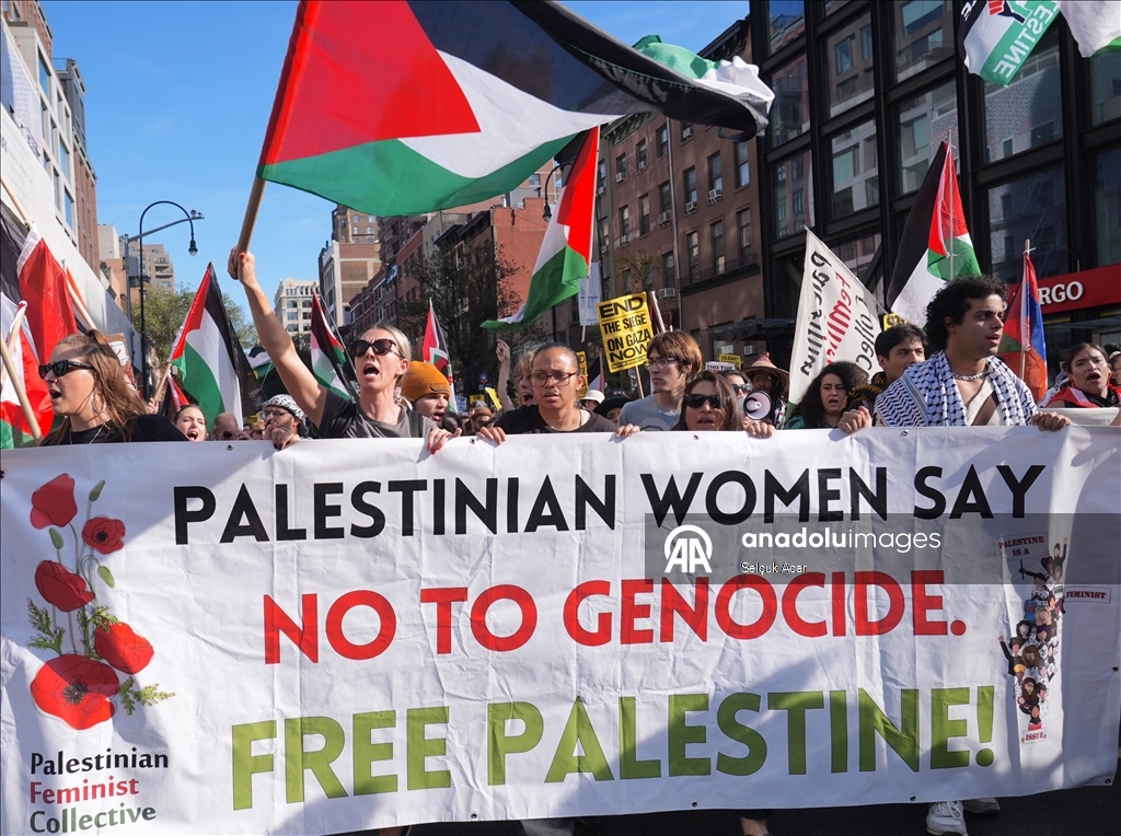 New York’ta Filistin’le dayanışma gösterisi düzenlendi 10