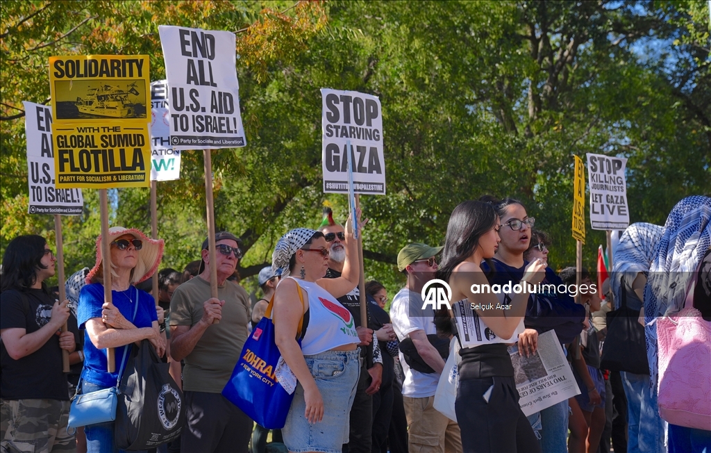 New York’ta Filistin’le dayanışma gösterisi düzenlendi 2