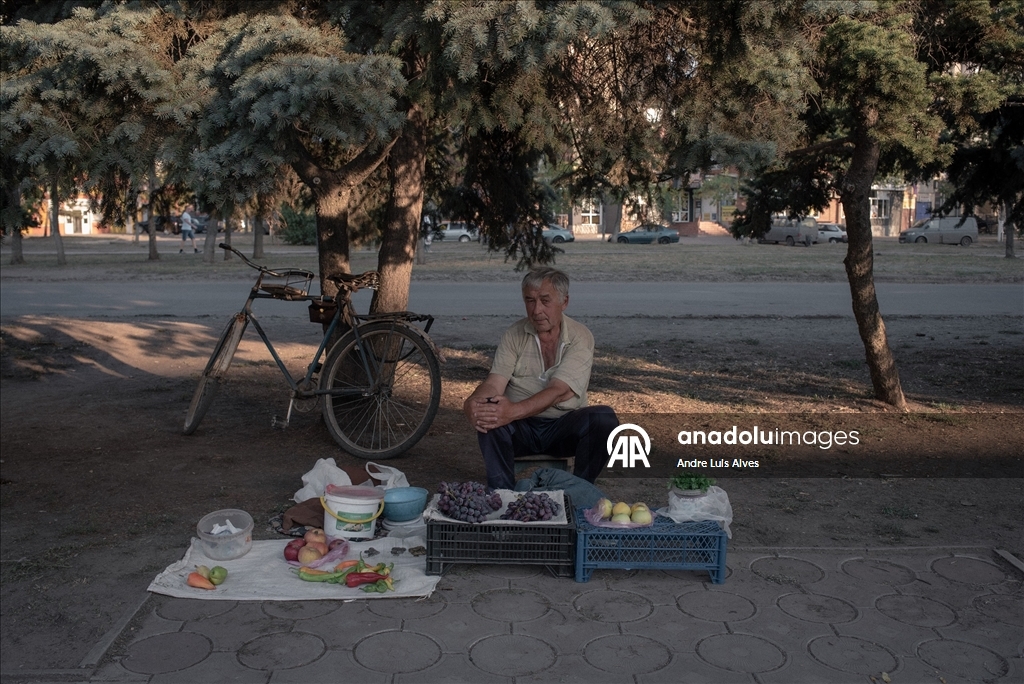 Ukrayna'nın Druzkhivka kentinde günlük yaşam