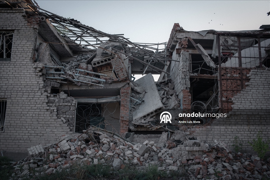 Ukrayna'nın Druzkhivka kentinde günlük yaşam