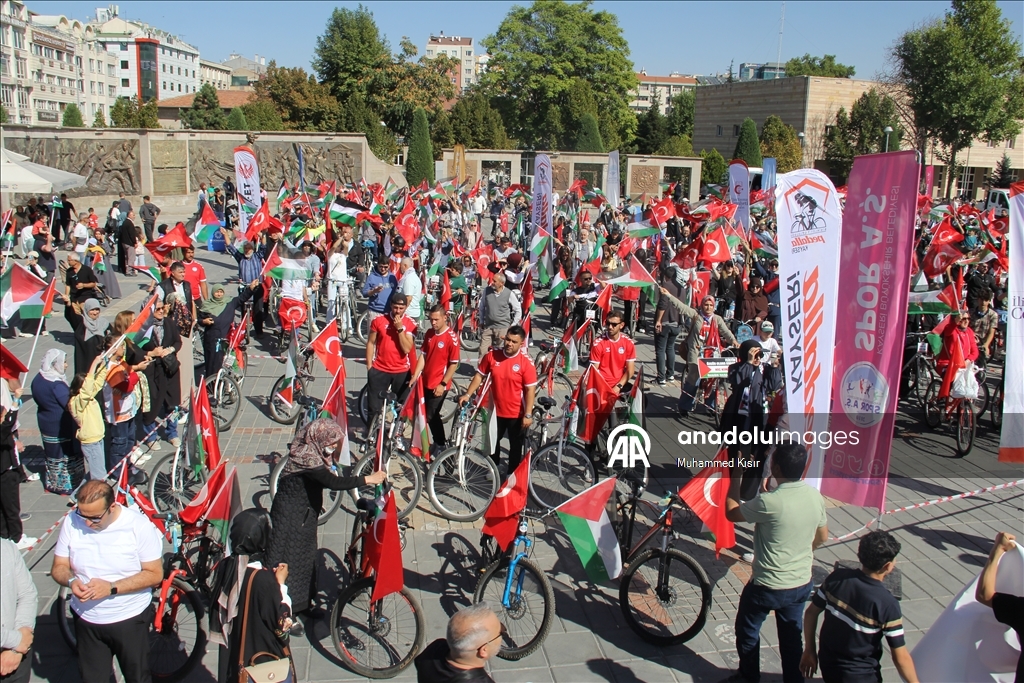 مظاهرات في مدن تركية تضامنا مع فلسطين وأسطول الصمود