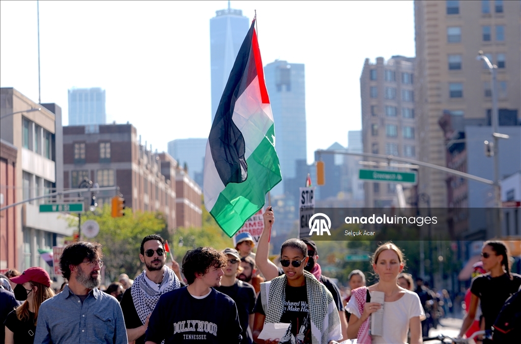 New York’ta Filistin’le dayanışma gösterisi düzenlendi 9