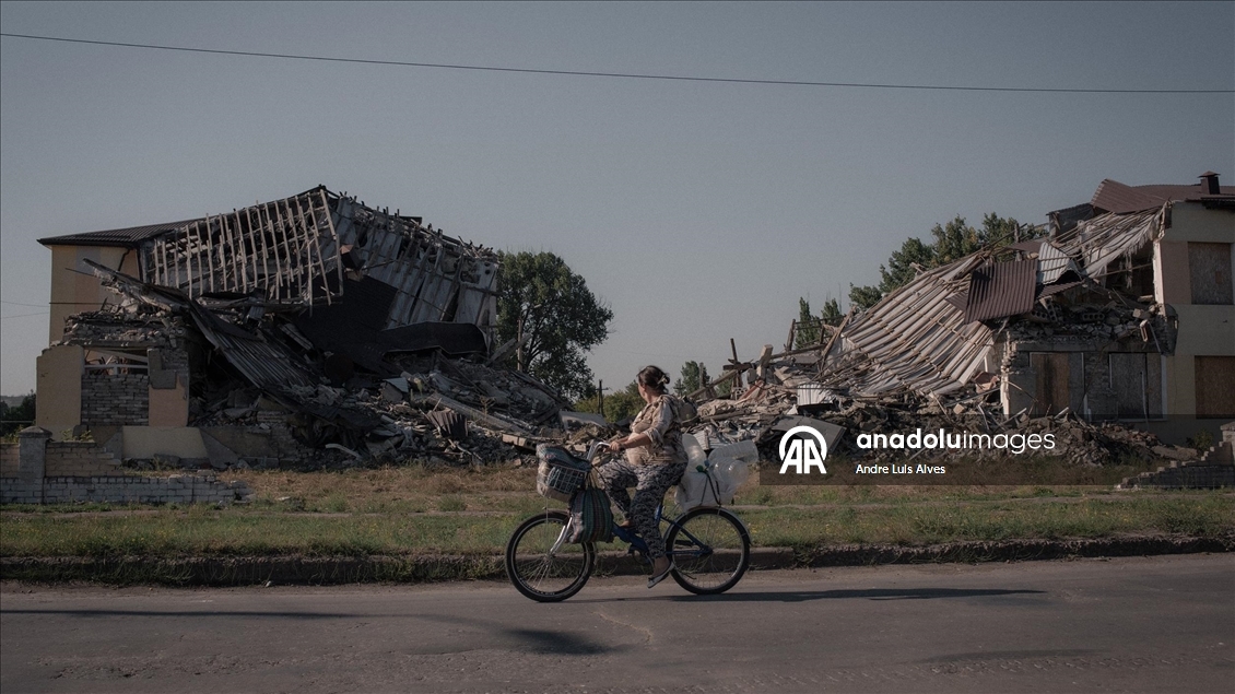 Ukrayna'nın Druzkhivka kentinde günlük yaşam
