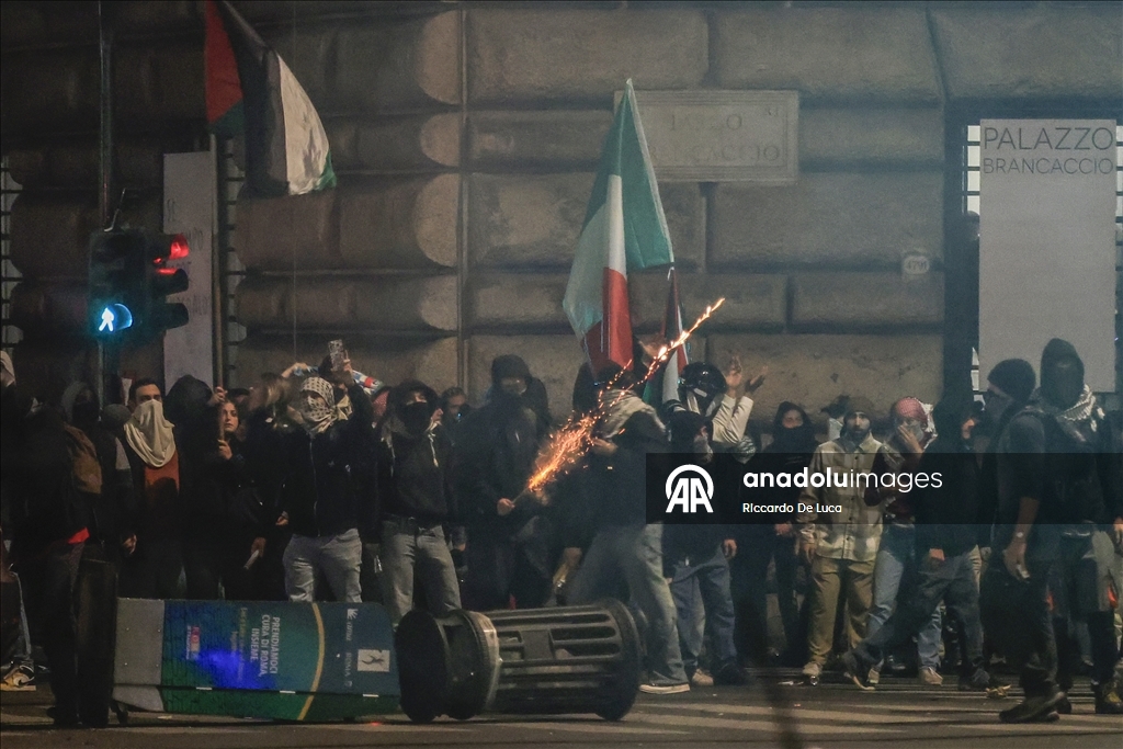 В Риме после митинга в поддержку Палестины произошли беспорядки