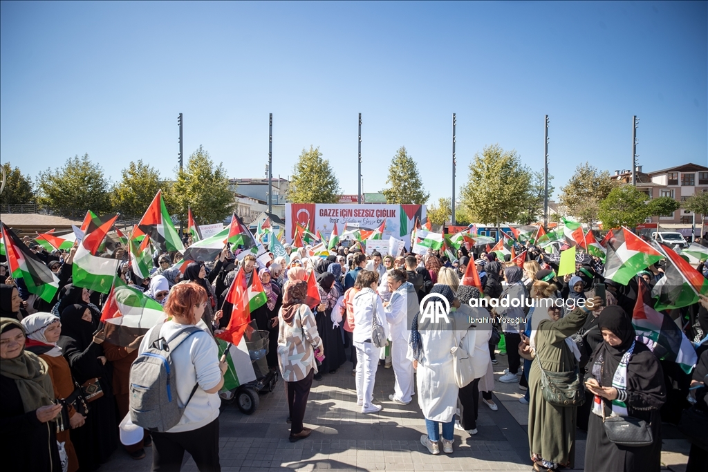 Sakarya'da AK Parti'li kadınlar Gazze'nin "sesi" oldu