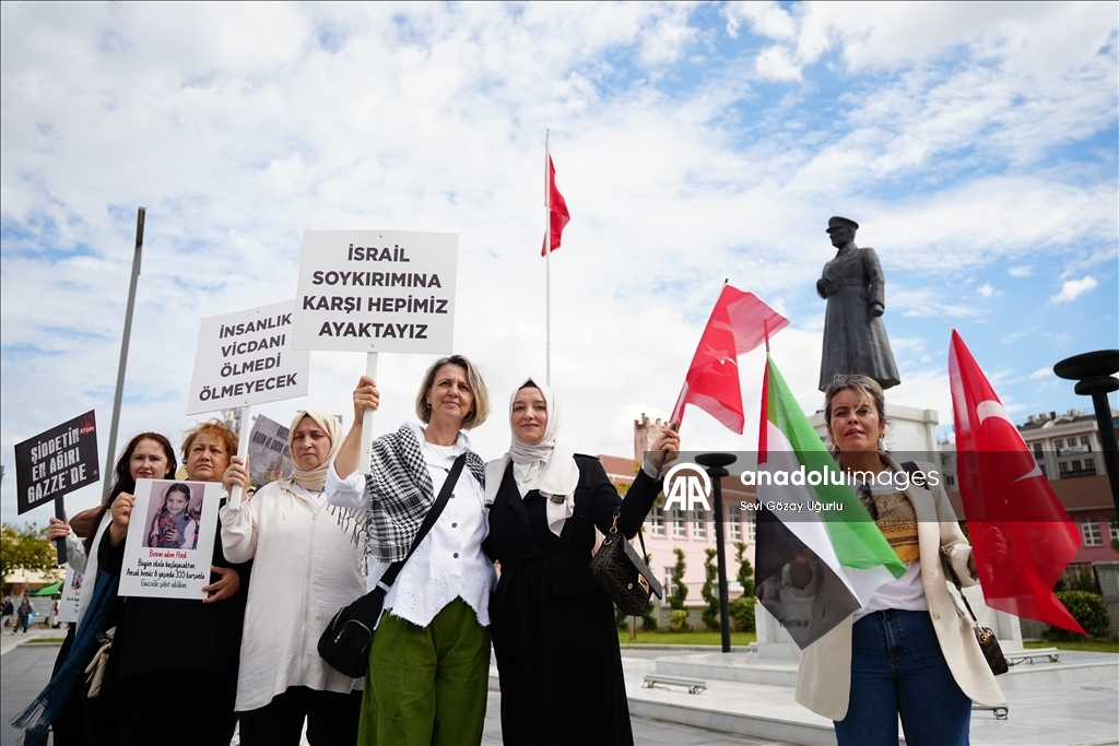 Çanakkale’de “Gazze İçin Sessiz Çığlık" etkinliği düzenlendi