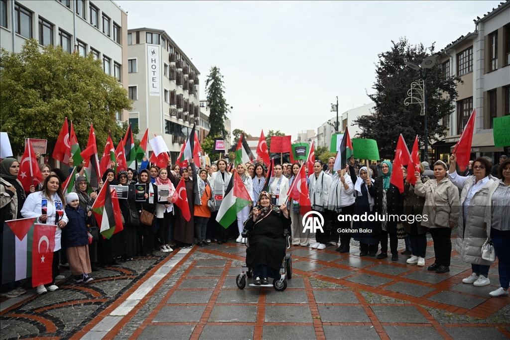 Edirne'de "Gazze İçin Sessiz Çığlık" etkinliği düzenlendi