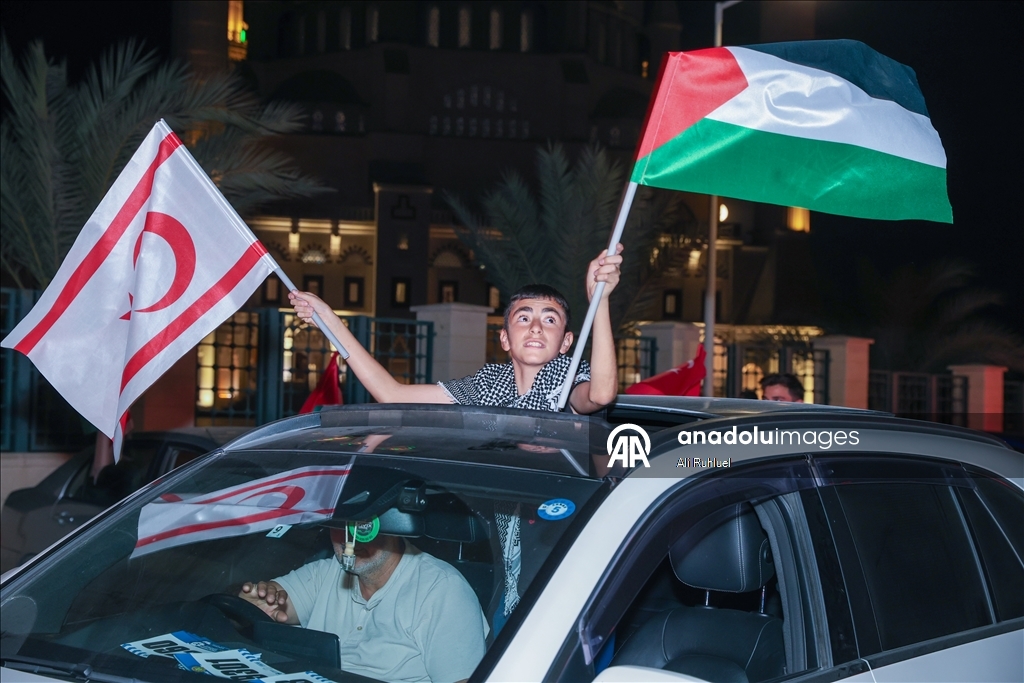 KKTC'de Gazze ile dayanışma konvoyu düzenlendi