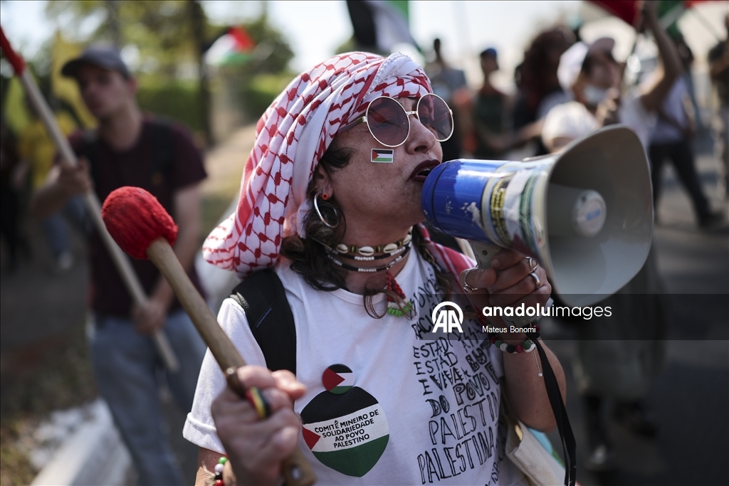 Brezilya’da İsrail karşıtı protesto