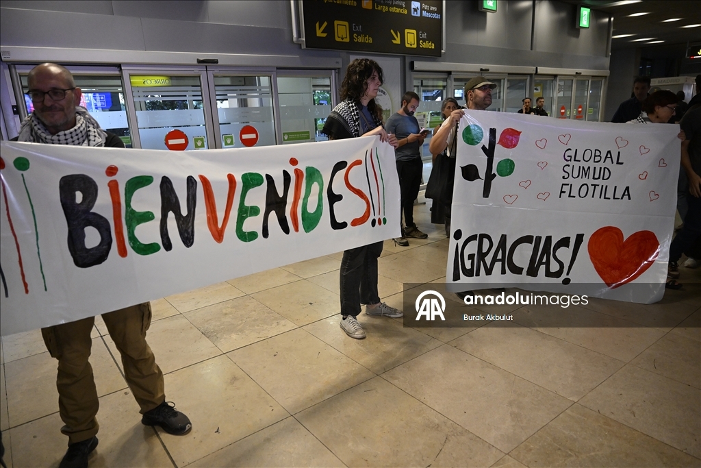 В Мадрид прибыли 29 активистов флотилии Global Sumud