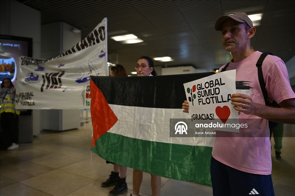 В Мадрид прибыли 29 активистов флотилии Global Sumud