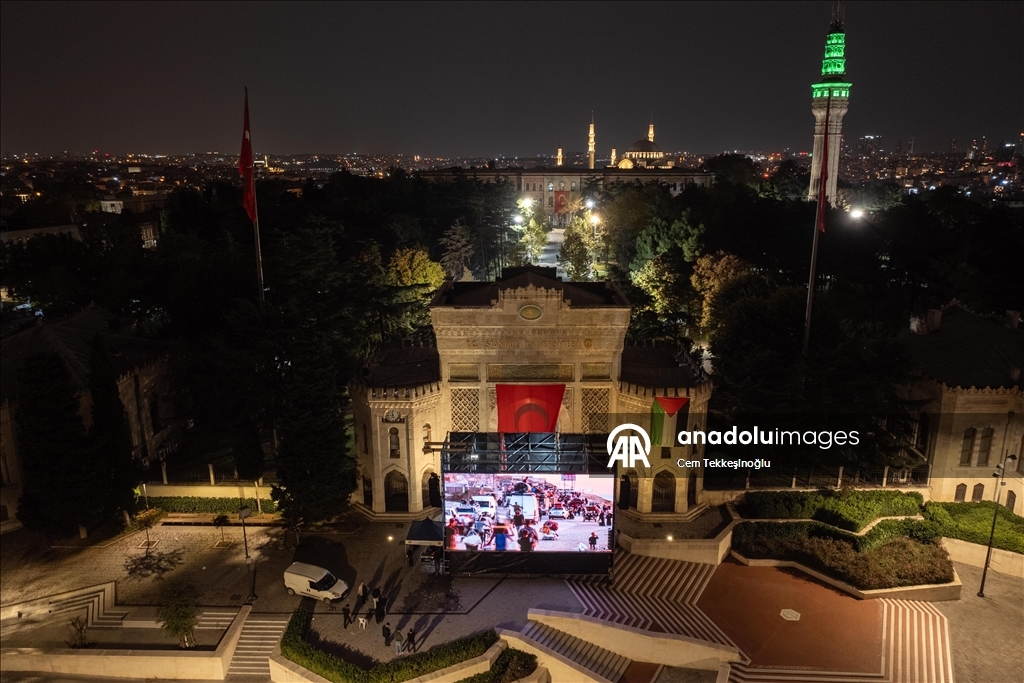 İstanbul Üniversitesinden Filistin'deki insanlık dramına dikkati çeken etkinlik