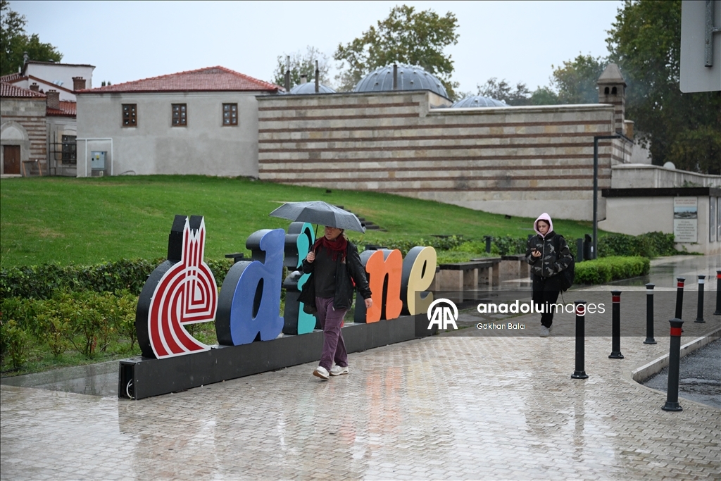 Edirne'de sağanak etkili oldu