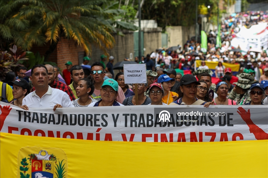 Caracas'ta Filistin’e destek gösterisi